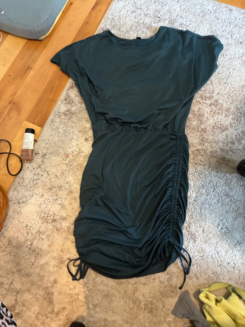 Women’s Teal Ruched Side Dress